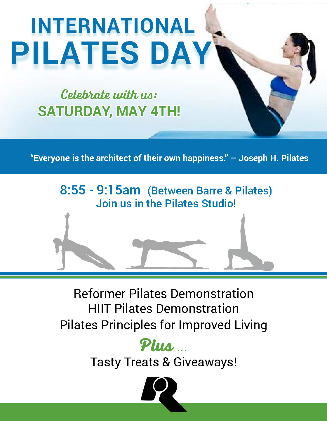 Pilates Day flyer CBRC Health Wellness Clinic